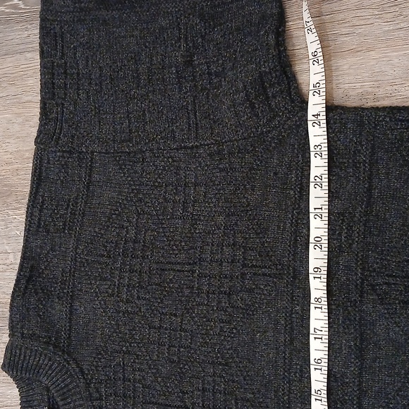 TIP TOP TAILORS Mens Heavy Knit Sweater in Grey - Picture 6 of 6